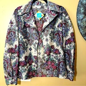 Vintage MALBE original long-sleeve blouse 13/14